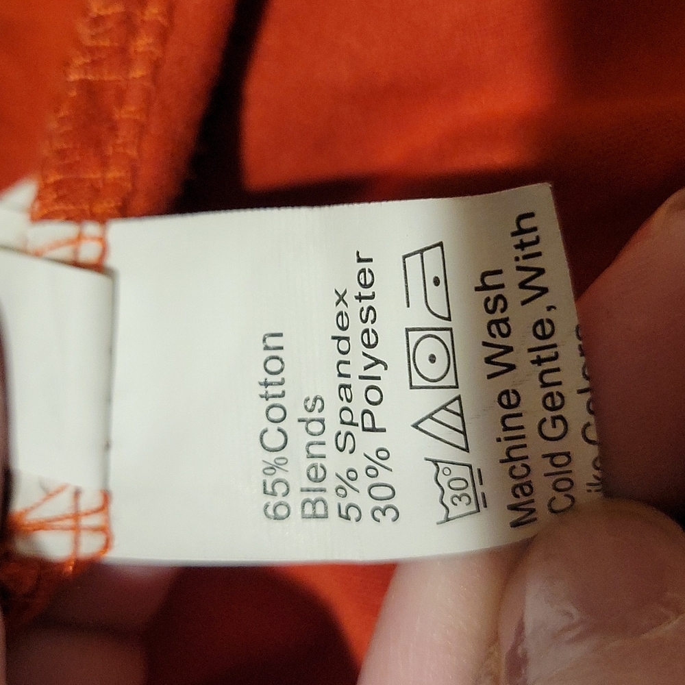 Nearly New SHEIN Orange Aloha Print Tee XXL - Picture 7 of 7